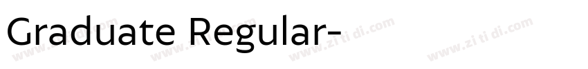 Graduate Regular字体转换